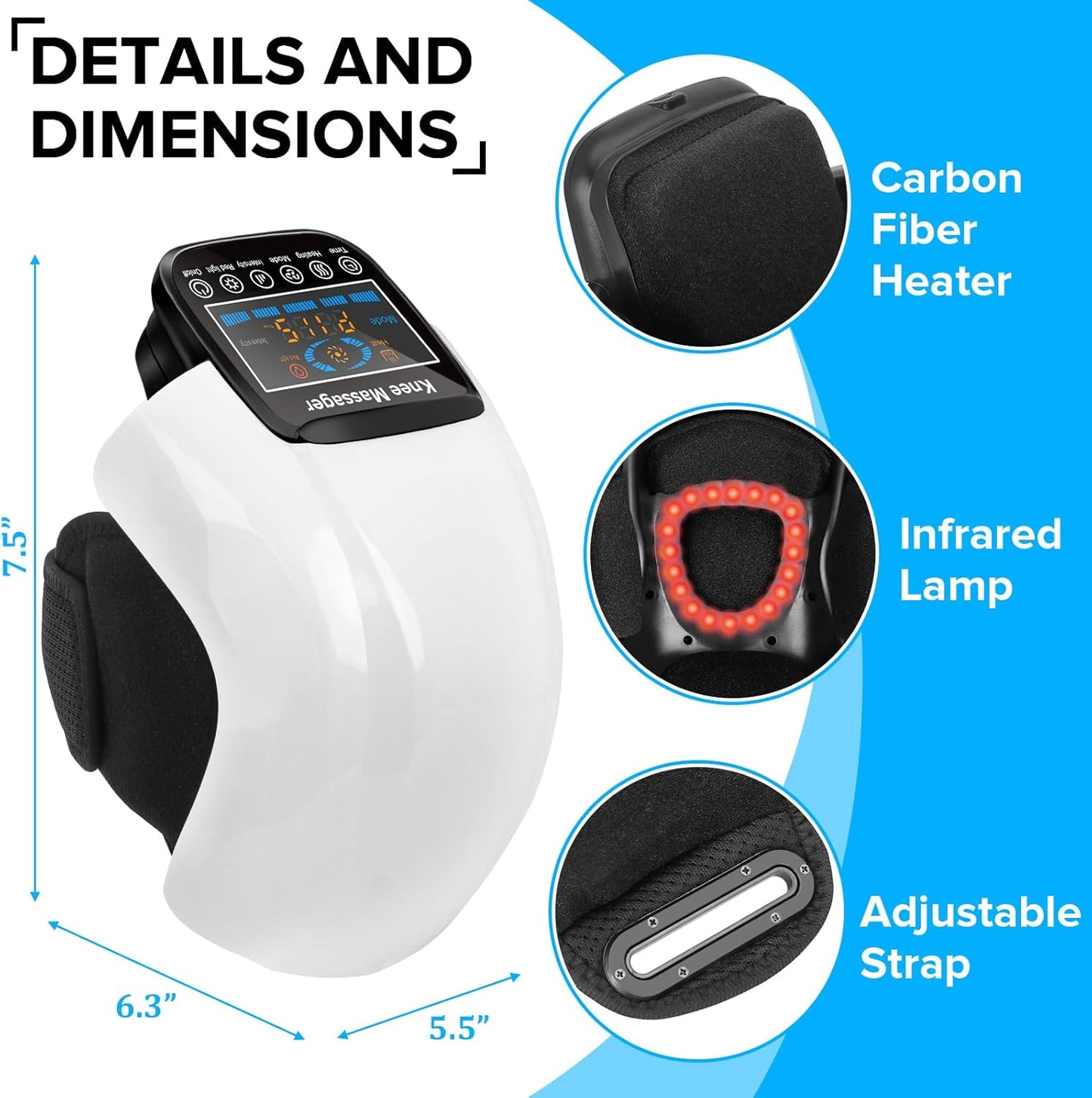 Healumix™ FlexHeat Cordless Knee Massager
