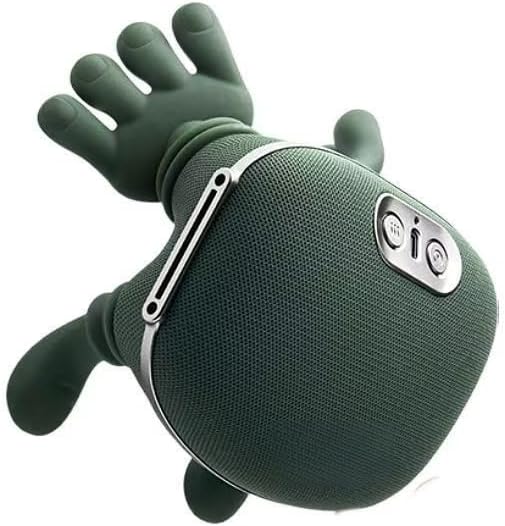 Dr Calm bionic neck massager — hand-shaped wireless massager in deep green