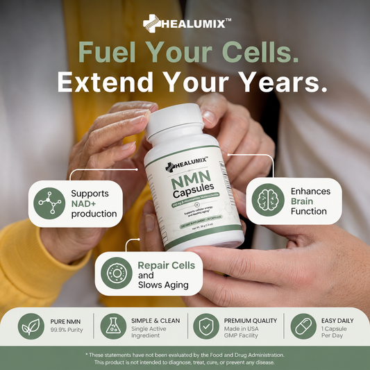 Healumix™ Pure NMN | 500mg Capsules