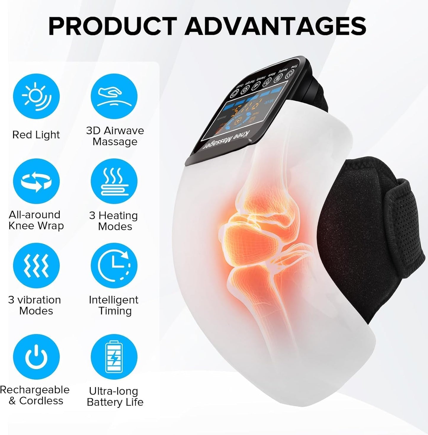 Healumix™ FlexHeat Cordless Knee Massager