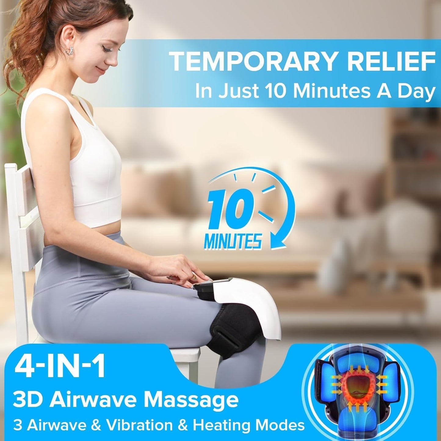 Healumix™ FlexHeat Cordless Knee Massager