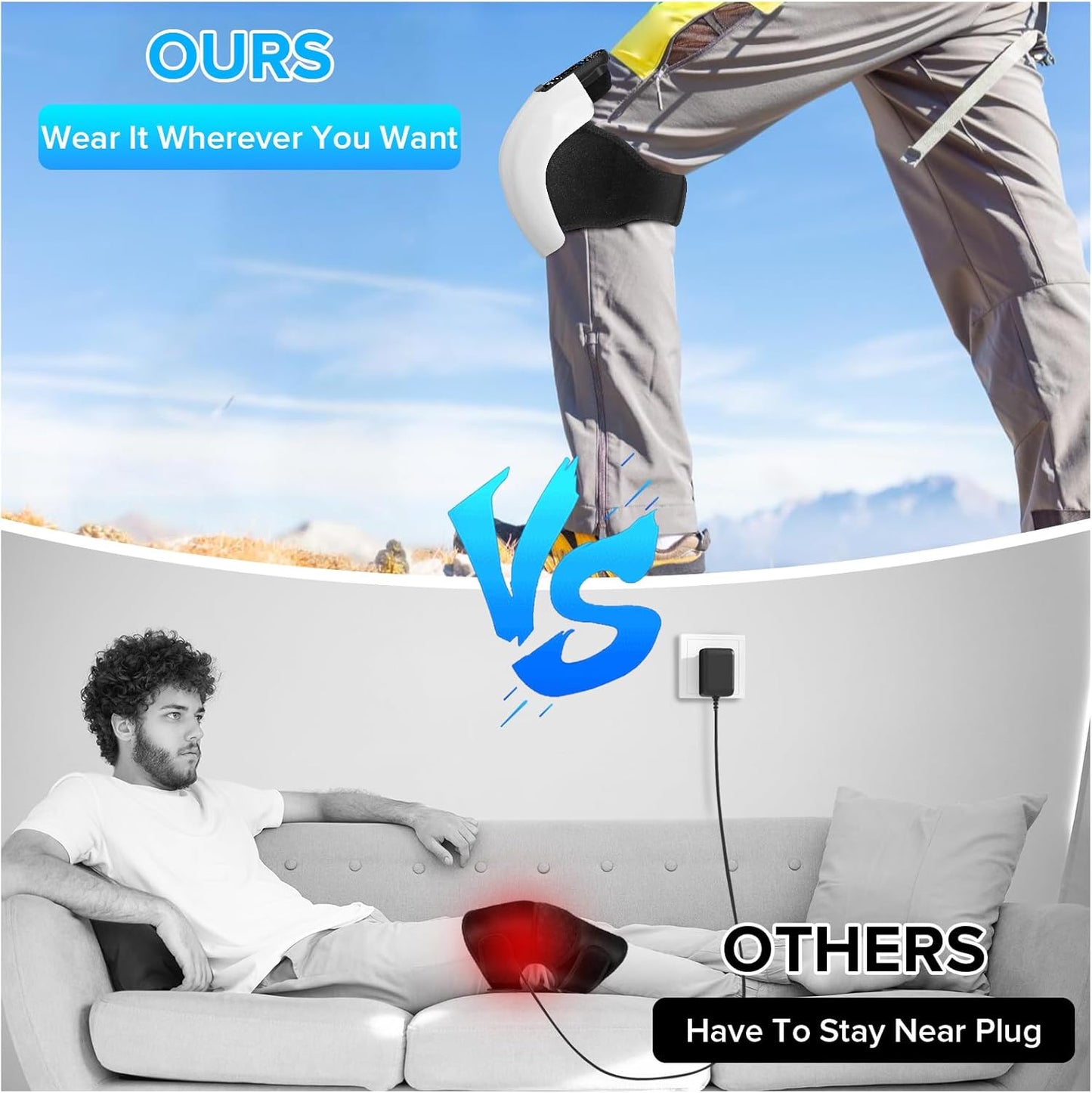 Healumix™ FlexHeat Cordless Knee Massager