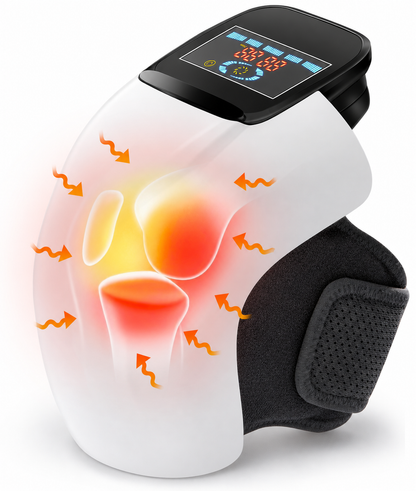 Healumix FlexHeat cordless knee massager branded hero